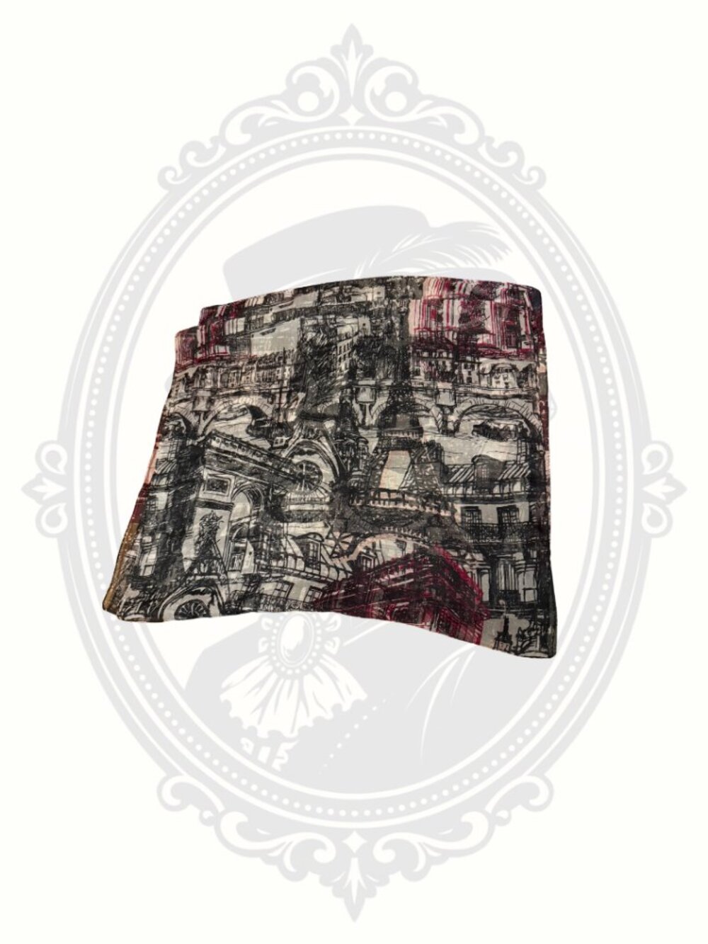Paris Print Lightweight Fashion Scarf Wrap